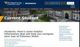 
							         Current Student | Potomac State College Admissions | West Virginia ...								  
							    