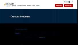 
							         Current Students | American College of Education								  
							    