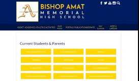 
							         Current Students and Parents - Bishop Amat Memorial High School								  
							    