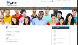 
							         Current Students | APIC Website - Asia Pacific International College								  
							    