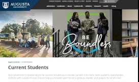 
							         Current Students - Augusta University								  
							    