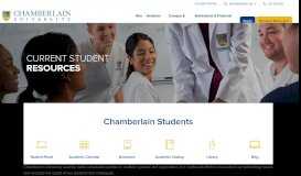 
							         Current Students - Chamberlain University								  
							    