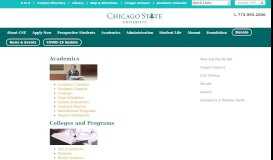 
							         | Current Students | Chicago State University								  
							    
