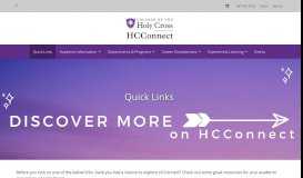
							         Current Students | College of the Holy Cross								  
							    