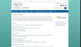
							         Current students | Cornwall Campuses | University of Exeter								  
							    