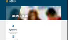 
							         Current Students | Current Students | La Sierra University								  
							    