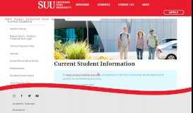 
							         Current Students | Current Students | SUU								  
							    
