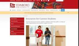 
							         Current Students - Edinboro University								  
							    