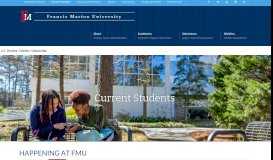 
							         Current Students | Francis Marion University								  
							    
