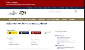 
							         Current students | Home page : The University of Akron								  
							    