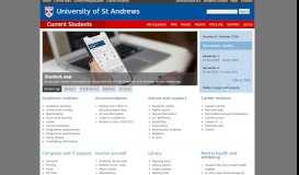 
							         Current Students Home | University of St Andrews								  
							    