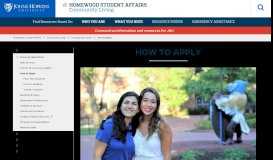 
							         Current Students - Homewood Student Affairs - Johns Hopkins ...								  
							    
