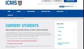 
							         Current Students | International College of Management ... - icms								  
							    