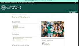 
							         Current Students | Jacksonville University in Jacksonville, Fla.								  
							    