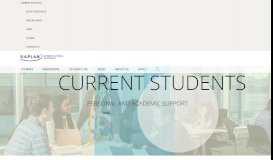 
							         Current Students - Kaplan Business School								  
							    