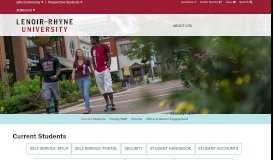 
							         Current Students - Lenoir-Rhyne University								  
							    