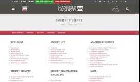 
							         Current Students | Mansfield University								  
							    