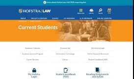 
							         Current Students - Maurice A. Deane School of Law - Hofstra University								  
							    