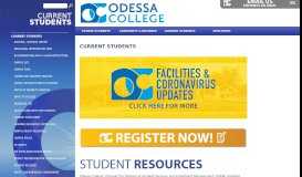 
							         Current Students - Odessa College								  
							    