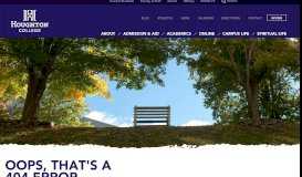 
							         Current Students Portal | Houghton College								  
							    