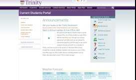 
							         Current Students Portal - Trinity Washington University								  
							    