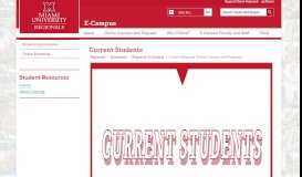 
							         Current Students | Regionals | E-Learning - Miami University								  
							    