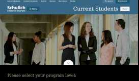 
							         Current Students | Schulich School of Business								  
							    