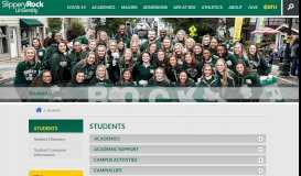 
							         Current Students | Slippery Rock University								  
							    