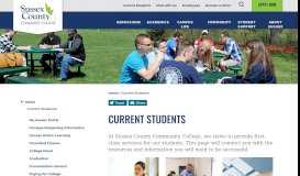 
							         Current Students | Sussex County Community College								  
							    