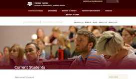 
							         Current Students - Texas A&M Career Center								  
							    
