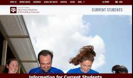 
							         Current Students - Texas A&M College of Veterinary Medicine ...								  
							    