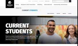 
							         Current Students - The University of Newcastle, Australia								  
							    