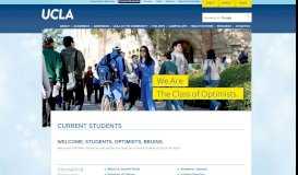 
							         Current Students | UCLA								  
							    