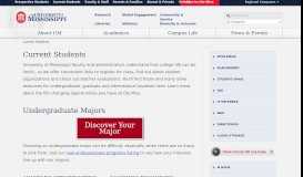 
							         Current Students | University of Mississippi								  
							    