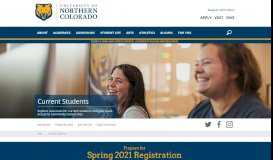 
							         Current Students | University of Northern Colorado								  
							    