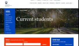 
							         Current students - University of Wollongong – UOW								  
							    