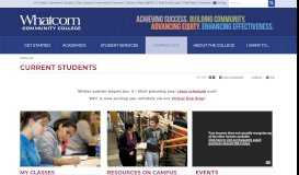 
							         Current Students | Whatcom Community College								  
							    
