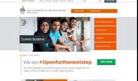 
							         Current Students | www.open.uwi.edu - UWI Open Campus - The ...								  
							    