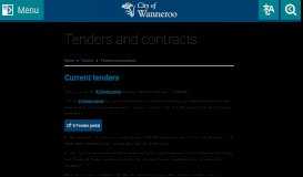 
							         Current tenders - Tenders and contracts - City of Wanneroo								  
							    
