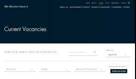 
							         Current vacancies – De Beers Group								  
							    
