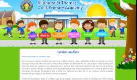 
							         Curriculum Aims | St Thomas C of E Primary School Kilnhurst								  
							    