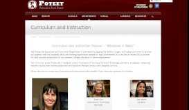 
							         Curriculum and Instruction - Poteet ISD								  
							    