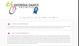 
							         Curriculum - Georgia Dance Unlimited								  
							    
