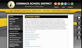 
							         Curriculum Guides - Commack Schools								  
							    
