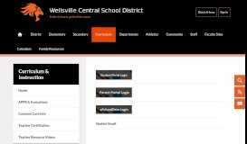
							         Curriculum & Instruction / eSD Portal - Wellsville Central School District								  
							    
