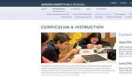 
							         Curriculum & Instruction - Jackson County School District								  
							    
