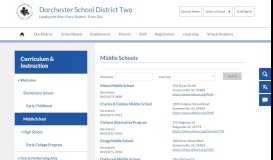 
							         Curriculum & Instruction / Middle School - Dorchester School District Two								  
							    