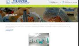 
							         Curriculum - The Oxford Medical College, Hospital & Research Centre								  
							    