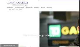 
							         Curry College | Liberal Arts & Career-Directed Programs								  
							    