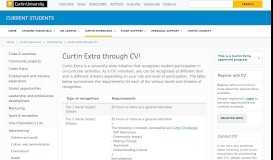 
							         Curtin Extra through CV! - Current Students								  
							    